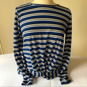 2/$25 Como Blu Twist Front Top Size M